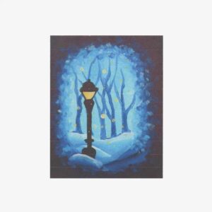 Lamp Light in the Snow
